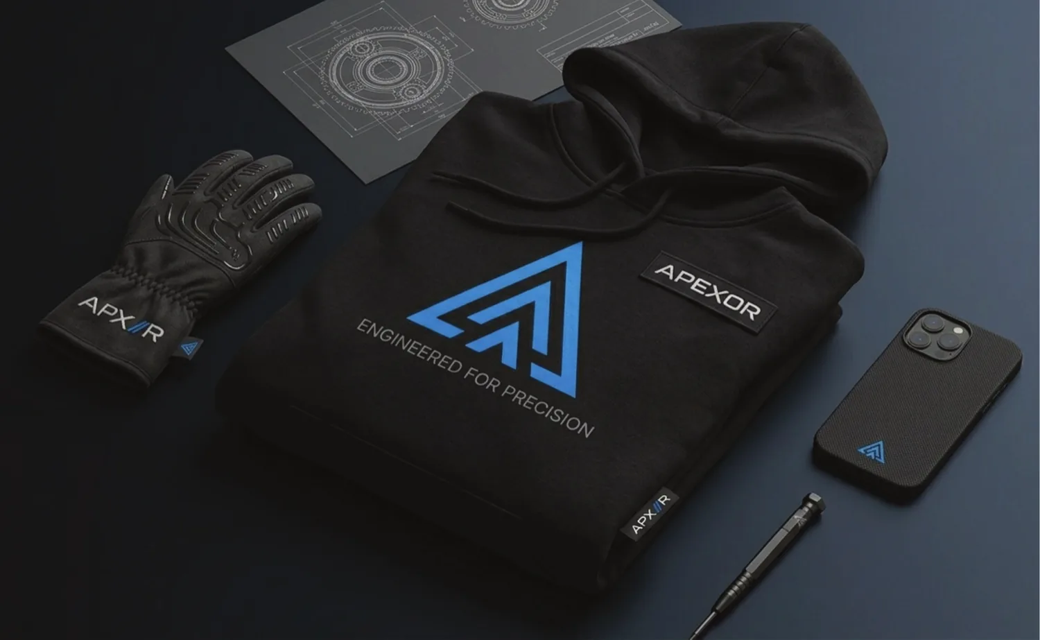 Apexor · Markenrichtlinien · Alkeme Design